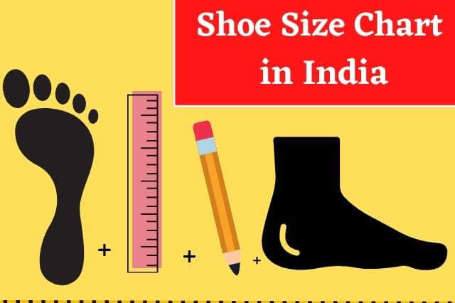 shoe size chart in India